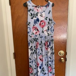 Sweet Lovely sz 1X maxi dress with pockets